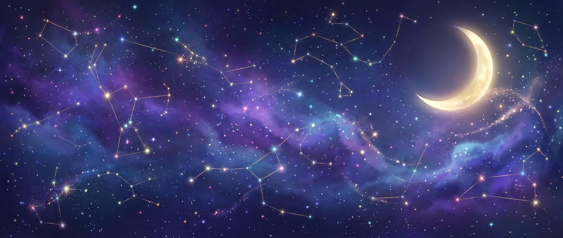 星空背景 - 莲美恋 | 每日星座运势与塔罗占卜
